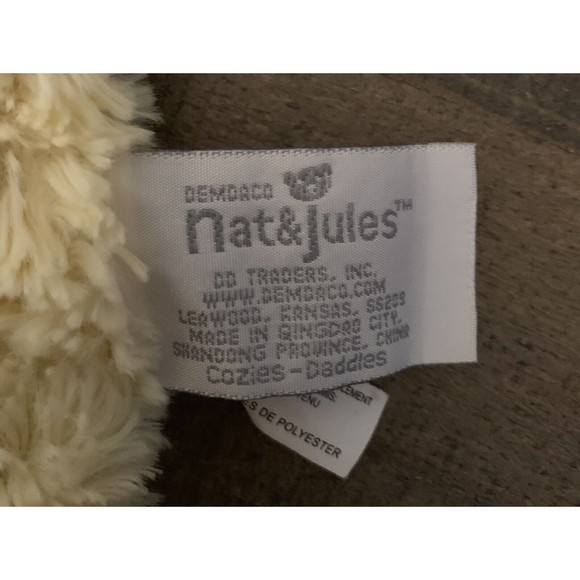 Nat and & Jules Cozies Daddles Plush Duck Lovey Security Rattle Yellow Demdaco - Picture 11 of 12